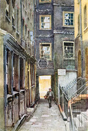 Wine Office Court and the "Cheshire Cheese", Fleet Street