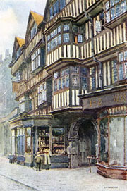 Old Houses in Holborn and entrance to Staple Inn