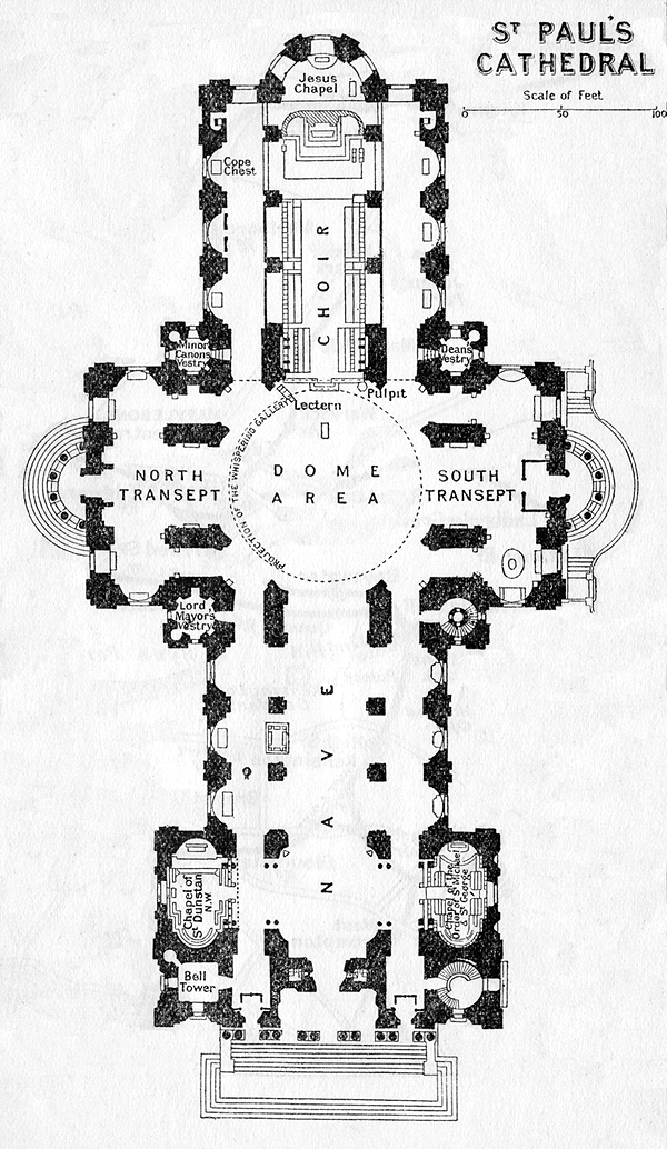 Plan of St. Paul's Cathedral